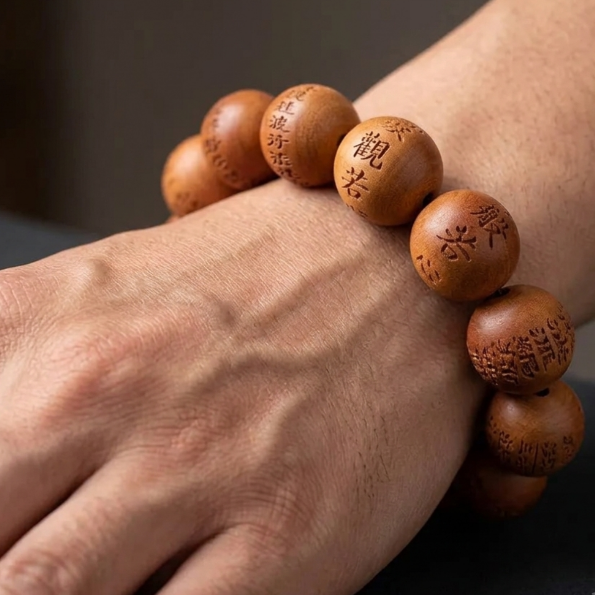 Juzu Beads Bracelet:Handcrafted Indian Mysore Sandalwood